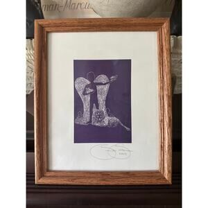 Signed numbered framed Print by Susan M. Sablon 2003, A Message of Faith 11x9”